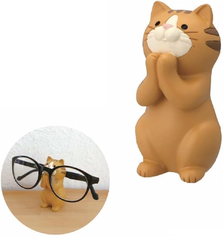 Suillty Cute Wooden Animal Glasses Holder Carving Sunglasses Eyeglass Display Stand Rack Home Office Desktop Decoration Gift for Kids - Image 2